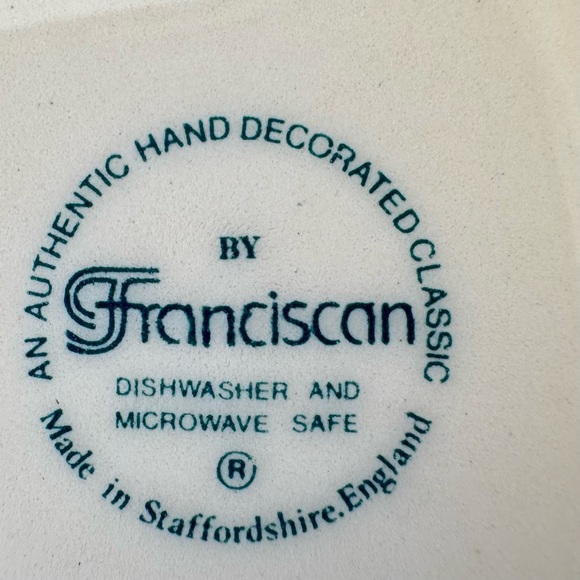 VTG Franciscan Desert Rose TWO dinner plates 10.75 Made in England - Picture 3 of 7